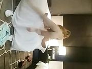 秒杀很多嫩模的极品外围TS美妖和土豪开房啪啪自拍,被各种高难度动作猛操