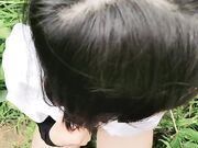 玉米地里偷情的小少妇露脸口交乖巧听话01