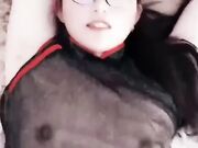 司语女神黑丝旗袍爆草