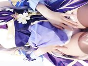 COS原神 原神刻晴福利姬自慰
