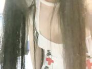 我的变态女友 护士情趣装小骚货 喜欢被舔逼