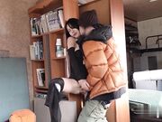 与日常集装箱工人发生性关系，清纯靓丽的外表操起来比谁都骚
