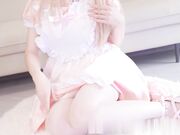 粉色LOLITA小女仆自慰 超可爱