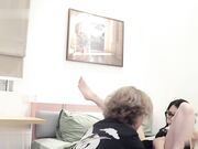 眼镜一摘_火力全开_御姐女神『miuzxc』被大鸡巴男友颜射一脸