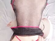 黑色透视情趣装巨乳美女