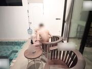 水库性感泳衣白嫩女神 从泳池边操到床上 灵巧小舌吸食采阳舔乳