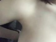 大奶网红和炮友在楼梯间打炮