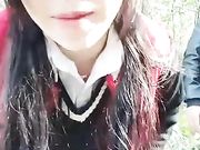 马尾少妇非常骚的约炮摩托司机驾车到野外啪啪秀骚话特别多
