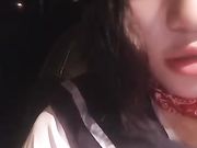 清纯学生装妹子路边车上与小JJ男车震直播车上干完下车路边再干 对白搞笑淫荡爆粗口