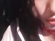 清纯学生装妹子路边车上与小JJ男车震直播车上干完下车路边再干 对白搞笑淫荡爆粗口