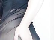 美女酥苏性感透明长裙黑丝诱惑自慰洗澡诱惑自摸极度淫荡