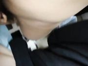 身材苗条性感乖巧妹子边吃东西边被调戏吃完饭开始又吃鸡巴