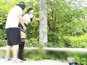 鸟语花香 约操身材不错的黑丝美腿制服学生妹纸郊外凉亭激情野战 多姿势穿着学生服就开操 回归自然的性爱