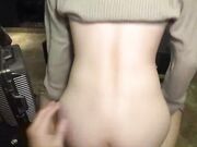 粉色乳轮和乳头 烦恼的毛长得不整齐 下篇