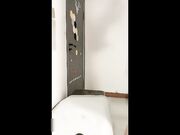 红唇性感黄发妹子衬衣黑丝网袜道具自慰张开双腿