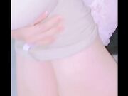 美少女紧身裤精油究极蜜桃臀后入内射灌精